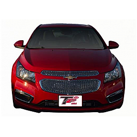 TFP (International Trim) Grille Insert - Mesh Trapezoid ABS Plastic Chrome Plated - 68016GI