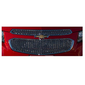 TFP (International Trim) Grille Insert - Mesh Trapezoid ABS Plastic Chrome Plated - 68016GI-1