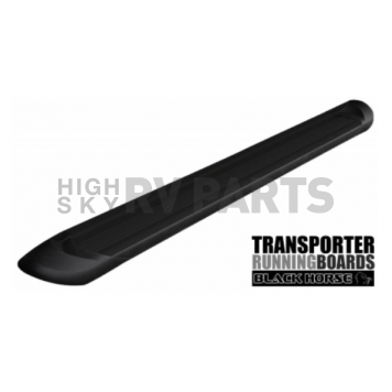 Black Horse Offroad Running Board Aluminum Stationary Black - TRT685-1