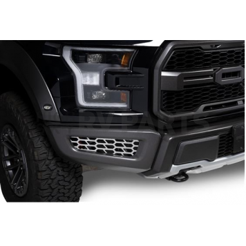 Putco Bumper Grille Insert Hex Pattern Polished Silver Stainless Steel - 82168-1