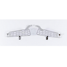 Putco Bumper Grille Insert Hex Pattern Polished Silver Stainless Steel - 82168