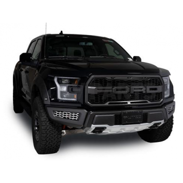 Putco Bumper Grille Insert Hex Pattern Polished Silver Stainless Steel - 82168-3