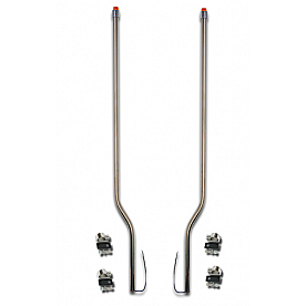 Bores Bumper Guide With LED Amber Marker/ Turn Signal Indicator Tip Set Of 2 - 848222