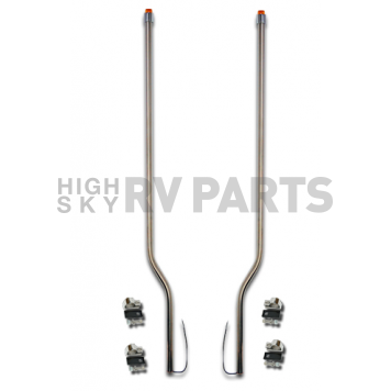 Bores Bumper Guide With LED Amber Marker/ Turn Signal Indicator Tip Set Of 2 - 848222