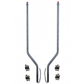 Bores Bumper Guide With LED Amber Marker/ Turn Signal Indicator Tip Set Of 2 - 842225