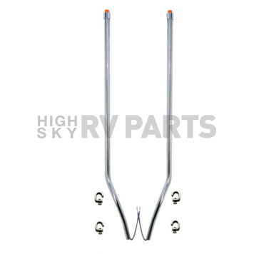 Bores Bumper Guide With LED Amber Marker/ Turn Signal Indicator Tip Set Of 2 - 848311