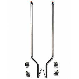Bores Bumper Guide With LED Amber Marker/ Turn Signal Indicator Tip Set Of 2 - 848320