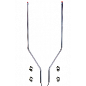 Bores Bumper Guide With LED Amber Marker/ Turn Signal Indicator Tip Set Of 2 - 854214