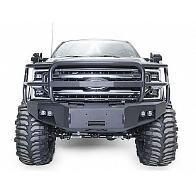 Fab Fours Bumper Premium 1-Piece Design Steel Natural - FS17A4160B