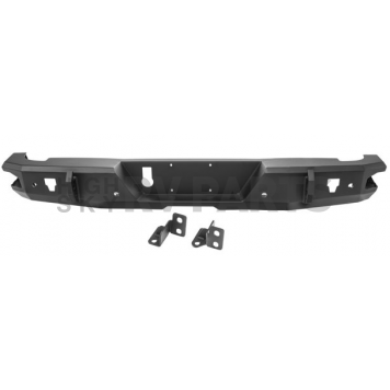 Rugged Ridge Heavy Duty Off-Road Bumper 1-Piece Design Steel Black - 1154037