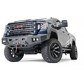Warn Bumper Ascent 1-Piece Design Steel Black - 107177