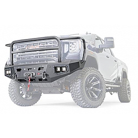 Warn Bumper Ascent 1-Piece Design Steel Black - 107178