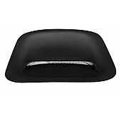 Extreme Dimensions Hood Scoop - Single Vented Primered Fiberglass Black - 102215