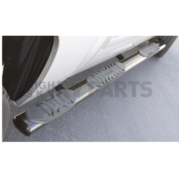 Lund International Nerf Bar - Truck Wheel to Wheel Stainless Steel Oval 5 Inch - 24115043-1