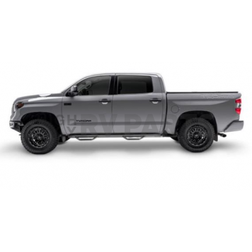 N-Fab Nerf Bar - Truck Wheel to Wheel Black Gloss Textured Powder Coated Steel Round Tube - N1689QC-3