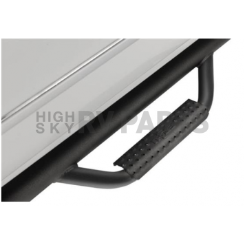 N-Fab Nerf Bar - Truck Wheel to Wheel Black Matte Textured Powder Coated Steel Round Tube - N1689QCTX-1