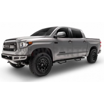 N-Fab Nerf Bar - Truck Wheel to Wheel Black Matte Textured Powder Coated Steel Round Tube - N1689QCTX-2