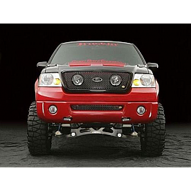 Street Scene Bumper Grille Insert Mesh Black Chrome Black Steel - 95076833