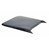 Street Scene Hood Scoop - Universal Style Textured Fiberglass Black - 95070993