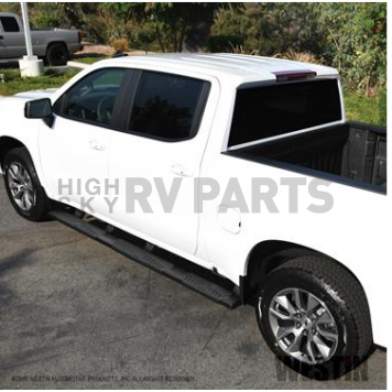 Westin Automotive Nerf Bar - Truck Wheel to Wheel Black Powder Coated Aluminum Oval - 28534685-3