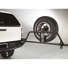 Fab Fours Spare Tire Carrier Black Rear Powder Coated - TTY1351TB