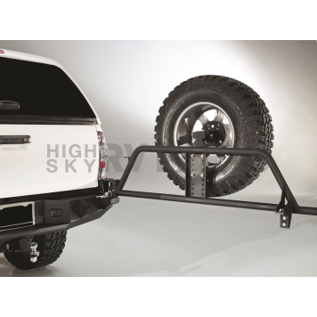 Fab Fours Spare Tire Carrier Black Rear Powder Coated - TTY1351TB