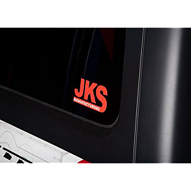 JKS Manufacturing Decal - Red - JKS11541