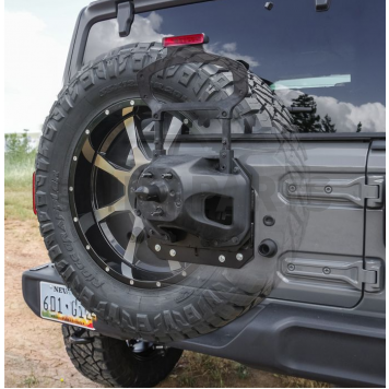 ReadyLIFT Spare Tire Carrier Spacer Rear Steel Black - 676800-2