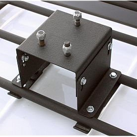 Smittybilt Spare Tire Carrier Smittybilt Defender Roof Basket Mount Steel Black - D8655