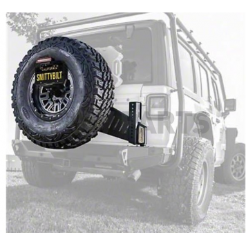Smittybilt Spare Tire Carrier Smittybilt SRC/ XRC Gen 2 Bumper Mount Steel Black - 77857