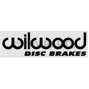 Wilwood Brakes Decal Black Letters on Clear - 4008499