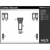 B & I Fender Dash Panel Trim WD068SZB