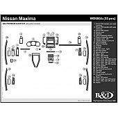 B & I Fender Dash Panel Trim WD680ASDB