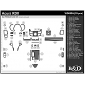 B & I Fender Dash Panel Trim WD682ASNB