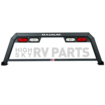 Magnum Truck Racks Headache Rack Frame Only Aluminum Black Matte Powder Coated - 499HHP