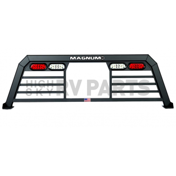 Magnum Truck Racks Headache Rack Frame Only Aluminum Black Matte Powder Coated - 299LHP