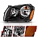 DODGE MAGNUM 05-07 CRYSTAL HEADLIGHT BLACK - 111425
