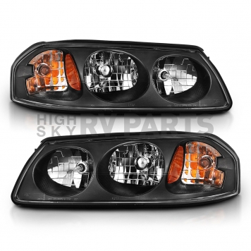 ANZO USA CHEVY IMPALA 00-05 CRYSTAL HEADLIGHTS BLACK - 121530