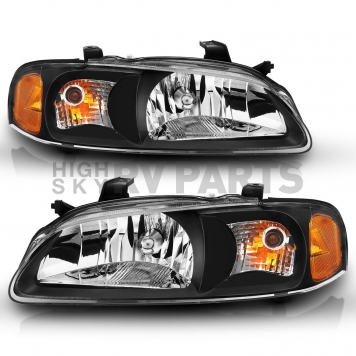 ANZO USA NISSAN SENTRA 00-02 CRYSTAL HEADLIGHTS BLACK - 121536