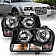 ANZO USA CHRYSLER 300 05-10 CRYSTAL HEADLIGHTS BLACK (FOR HALOGEN MODELS ONLY) - 121544