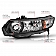 ANZO USA HONDA CIVIC 06-09 2DR CRYSTAL HEADLIGHTS BLACK (OE TYPE REPLACEMENT) - 121546