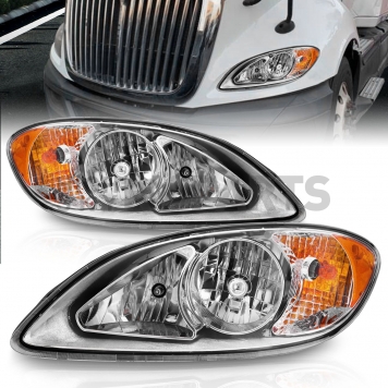 ANZO USA INTERNATIONAL PROSTAR 08-16 CRYSTAL HEADLIGHTS CHROME - 131033-2