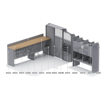 KargoMaster Van Storage System Kit 500MR-1