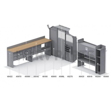 KargoMaster Van Storage System Kit 50NVL-1