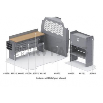 KargoMaster Van Storage System Kit 50PCL-1