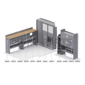 KargoMaster Van Storage System Kit 50PMS-1