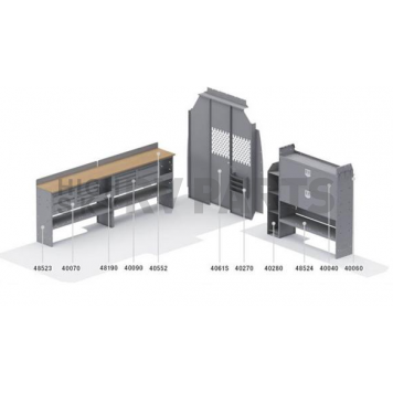 KargoMaster Van Storage System Kit 50SPH-1