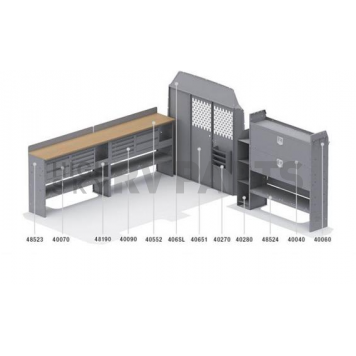 KargoMaster Van Storage System Kit 50SPL-1