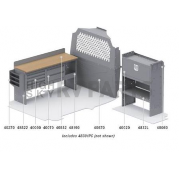 KargoMaster Van Storage System Kit 50TCL-1