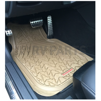 American Auto Accessories Floor Mat - Universal Fit Tan Rubber 4 Pieces - FS1943-3